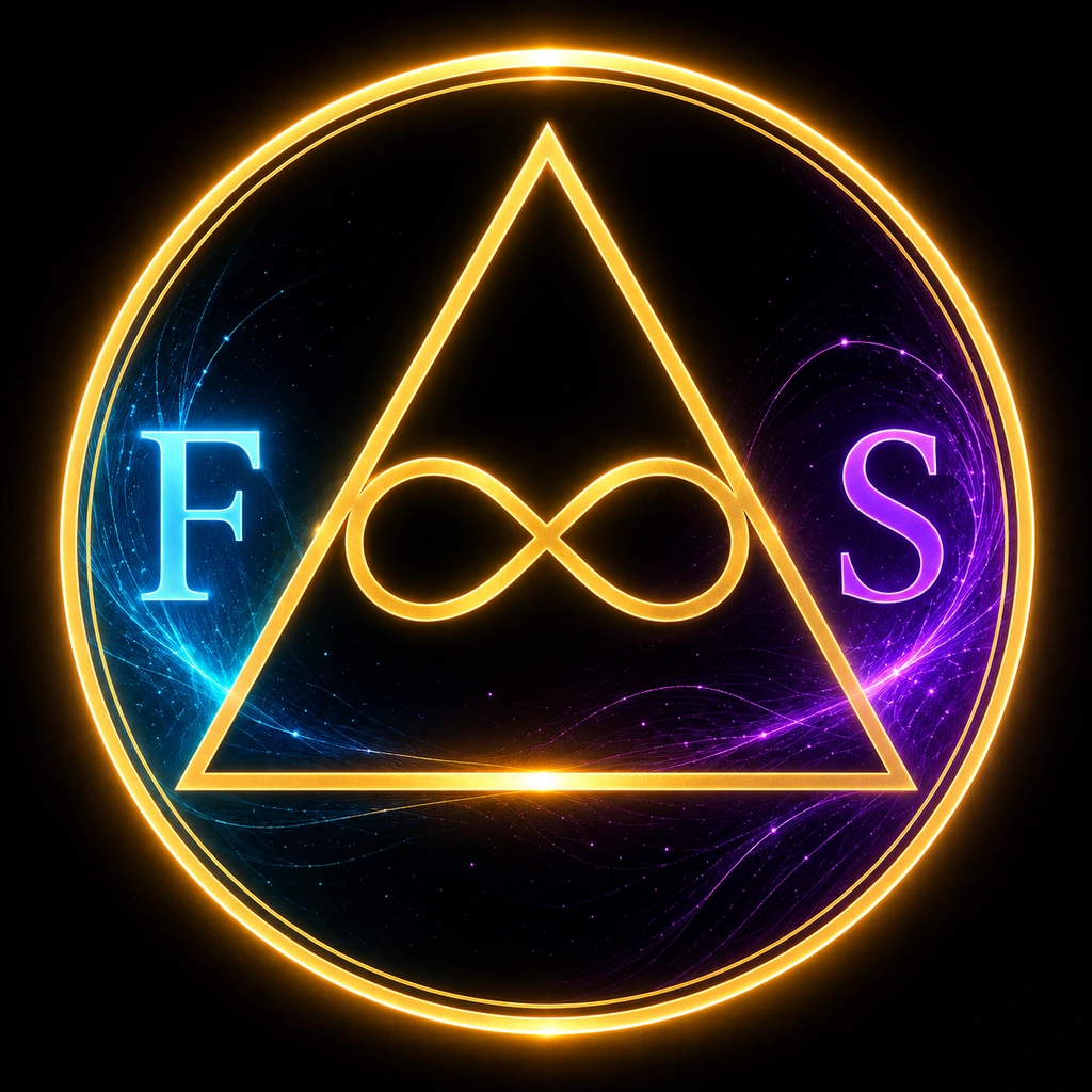 FlameSync harmonic glyph connecting four evidence-stewardship pathways